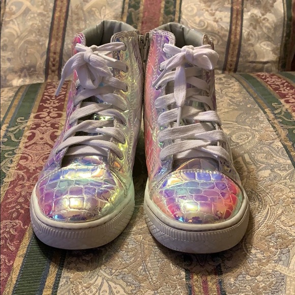holo croc high top sneaker